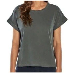 GAP Women's Washed Fashion Tee Short Sleeve Gray